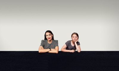 2019 07 01 01 Alexandria Ocasio Cortez met Greta Thunberg