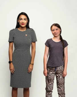 2019 07 01 02 Alexandria Ocasio Cortez met Greta Thunberg