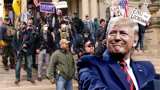 usa tramp end the lockdown