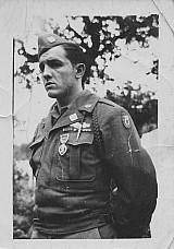 Frankie Hansen with Purple Heart